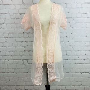 VTG 60s Stardust Sheer Peignoir Robe Cover Up